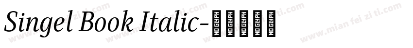 Singel Book Italic字体转换